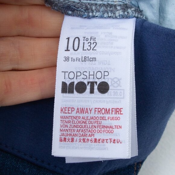 Topshop Jamie Moto Maternity Jeans Size 12 - Picture 7 of 9